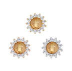 Buddha | 14k gold | Delphine | Rutilated Quartz + White Sapphire
