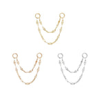 Buddha | 14k gold | Double Tile Chain