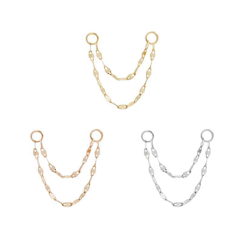 Buddha | 14k gold | Double Tile Chain