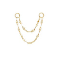 Buddha | 14k gold | Double Tile Chain
