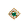 Buddha | 14k gold | Grace | Green Spinel + CZ