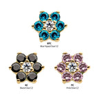 Invictus | 14k gold | Prong Set Flower | CZ
