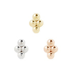 Buddha | 14k gold | Mini 4 Bead Cluster