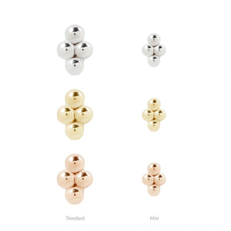 Buddha | 14k gold | Mini 4 Bead Cluster