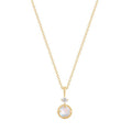 Buddha | 14k gold | RION x Buddha Manifest Necklace | Rainbow Moonstone