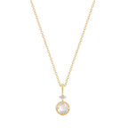 Buddha | 14k gold | RION x Buddha Manifest Necklace | Rainbow Moonstone