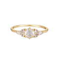 Buddha | 14k gold | RION x Buddha Offering Ring | White Sapphire