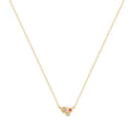 Buddha | 14k gold | RION x Buddha Poppi Necklace | Ruby + Sapphires