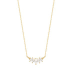 Buddha | 14k gold | RION x Buddha Zuri Cinq Necklace | White Sapphire