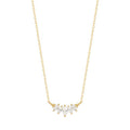 Buddha | 14k gold | RION x Buddha Zuri Cinq Necklace | White Sapphire