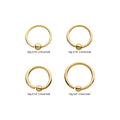 Invictus | 14k gold | Captive Bead Ring with Attached Ball