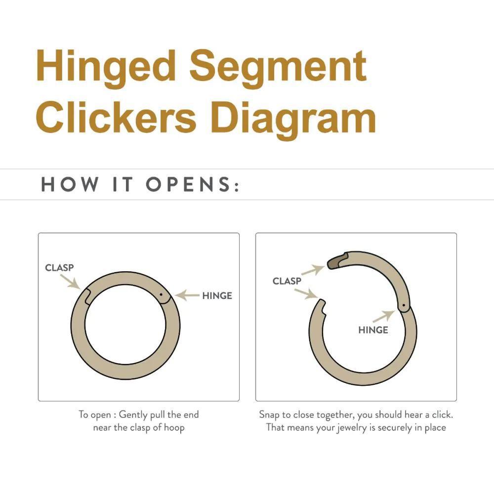 Invictus | 14k gold | Rose Gold Plain Hinged Hoop