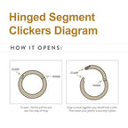 Invictus | 14k gold | Rose Gold Plain Hinged Hoop