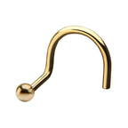 Inv | 14k Gold | 20g Nostril Screw Ball Top