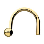 Inv | 14k Gold | 20g Nostril Screw Ball Top