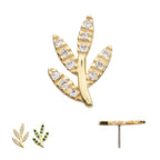 Invictus | 14k gold | Golden Flora | CZ