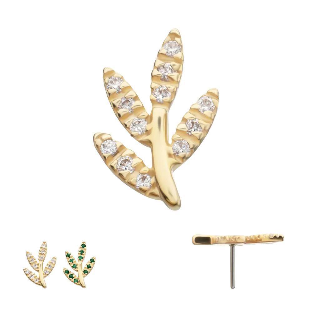 Invictus | 14k gold | Golden Flora | CZ