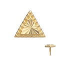 Invictus | 14k gold | Corrugated Triangle