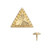 Invictus | 14k gold | Corrugated Triangle