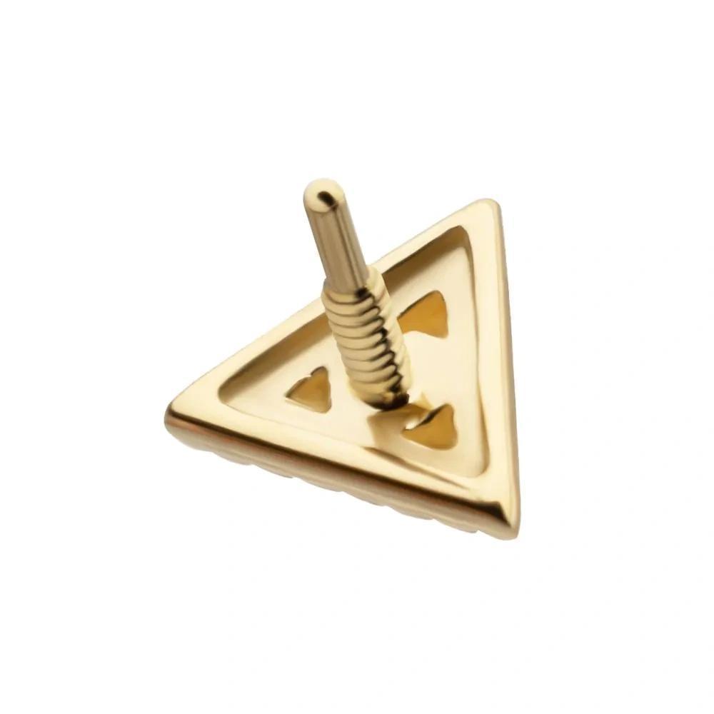 Invictus | 14k gold | Corrugated Triangle