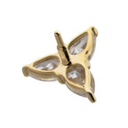 Invictus | 14k gold | Trinity Teardrop | CZ