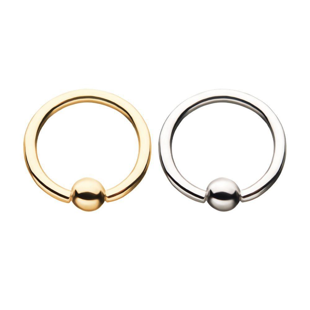 Invictus | 14k gold | Captive Bead Ring Hoop