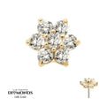 Invictus | 14k gold | Flower | Lab Grown Diamonds