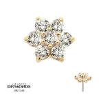 Invictus | 14k gold | Flower | Lab Grown Diamonds