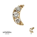 Invictus | 14k gold | Crescent Moon | Lab Grown Diamonds