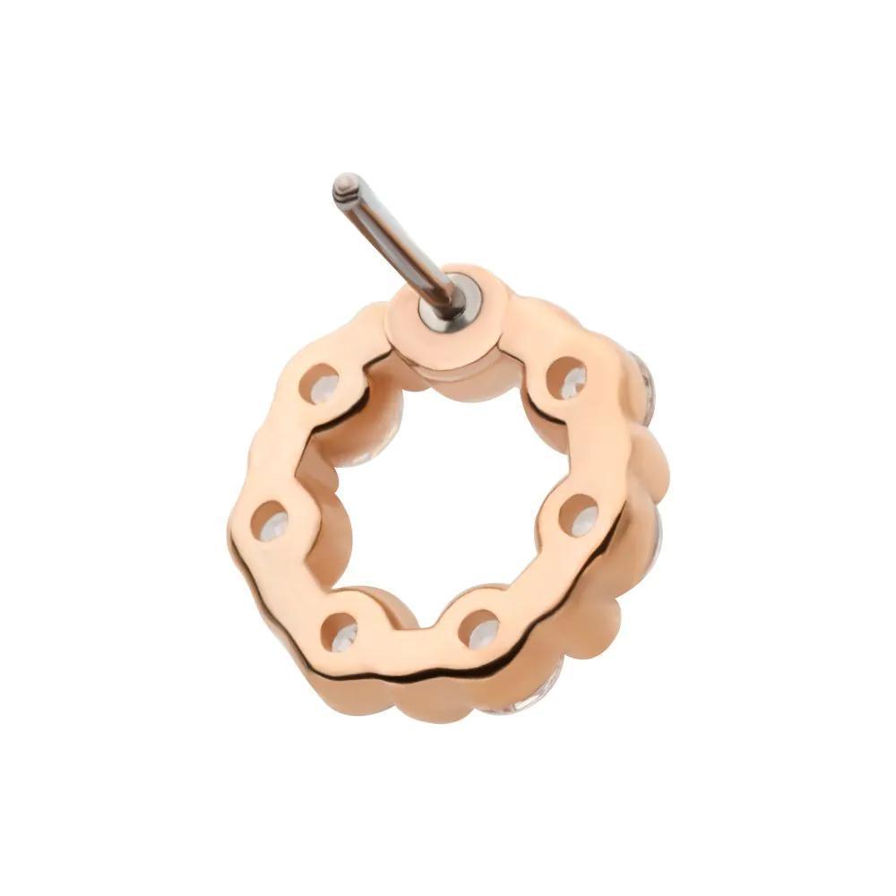 Invictus | 14k gold | 7-Gem Wreath | Clear CZ