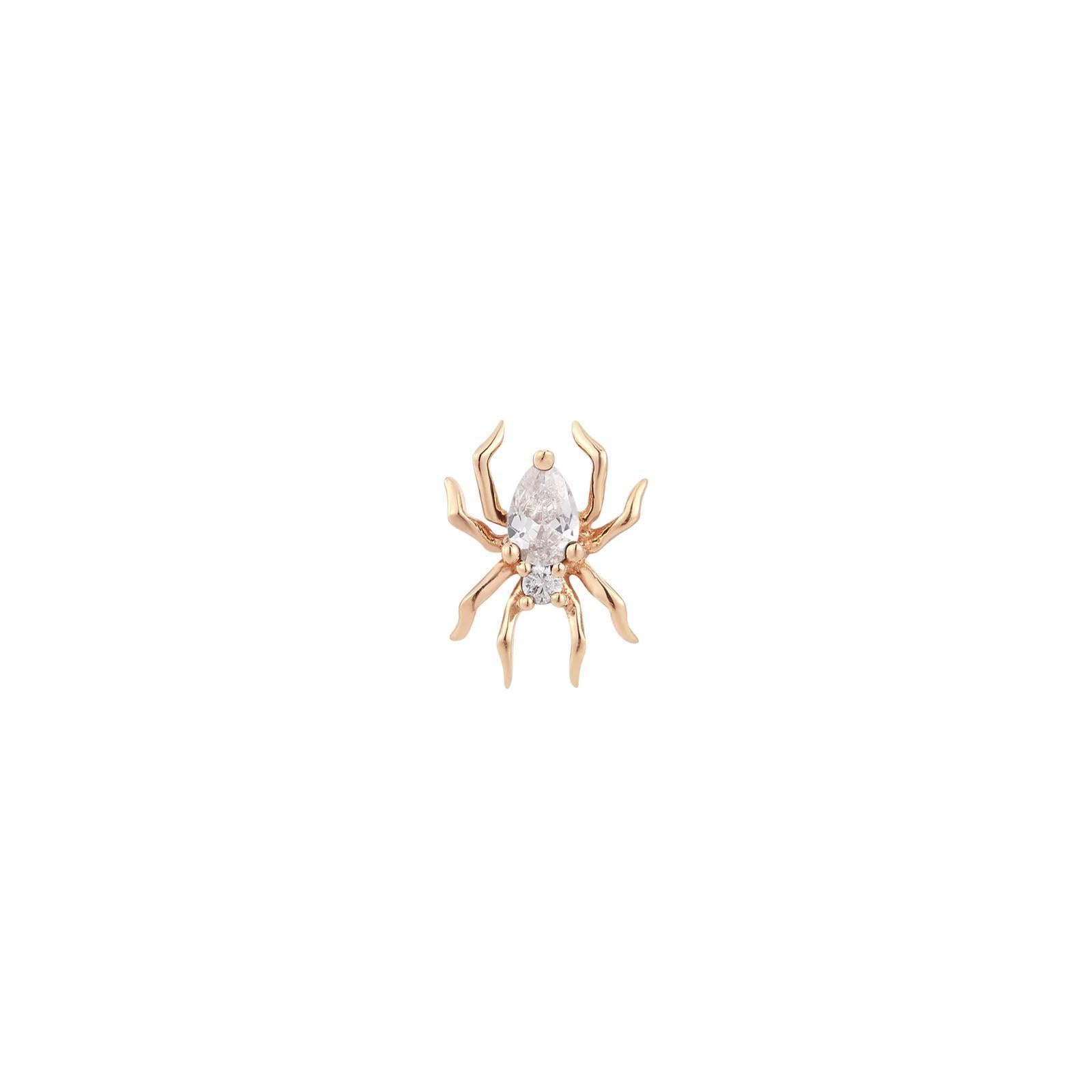 Buddha | 14k gold | Arachne | Clear CZ