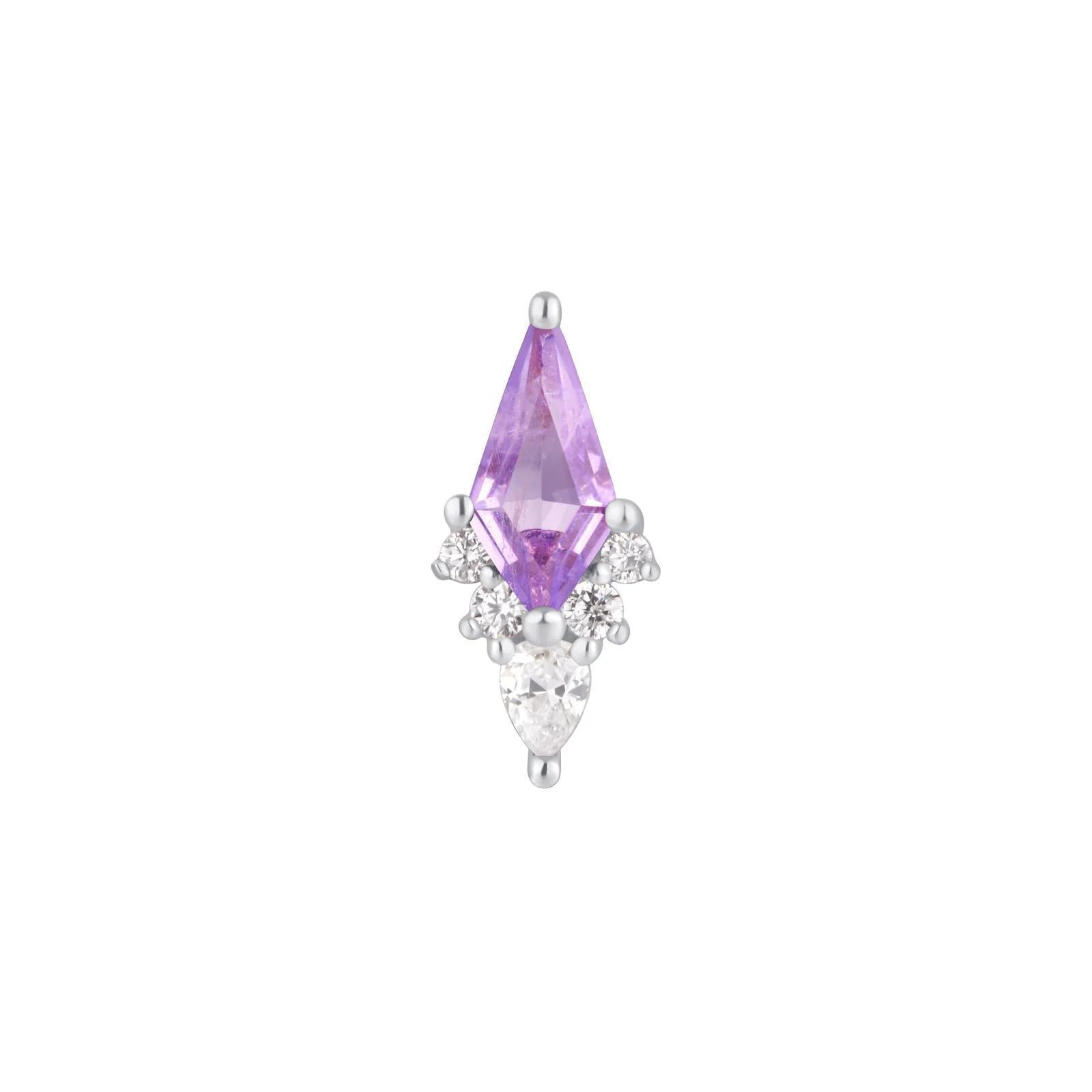 Buddha | 14k gold | Afterglow | Amethyst + CZ
