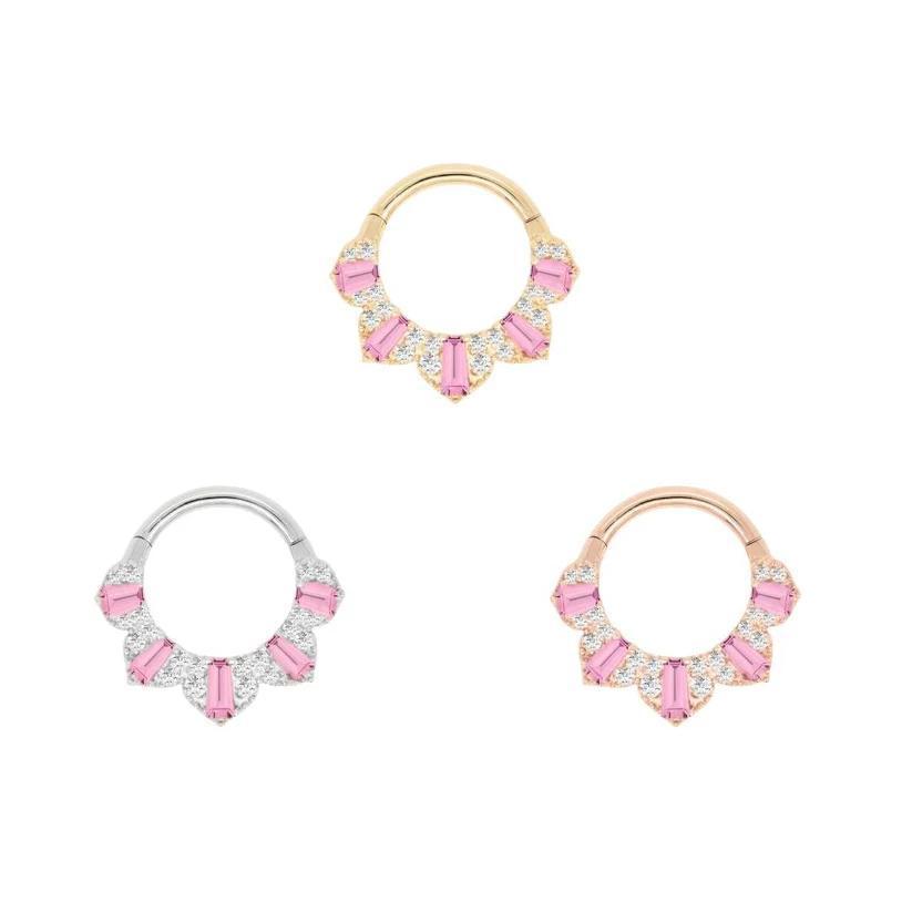 Buddha | 14k Gold | Gilty Pleasure Clicker | Pink Tourmaline + Diamond