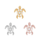 Buddha | 14k gold | Honu | White Sapphire