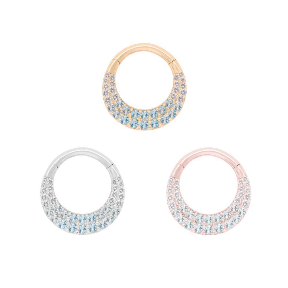 Buddha | 14k gold | Metamorphosis | London, Sky, + Swiss Blue Topaz