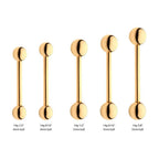 Invictus | 14k gold | 14g Internally Threaded Barbell