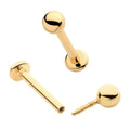 Invictus | 14k gold | Internally Threaded Ball & Labret