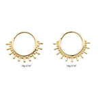 Invictus | 14k gold | 11-Spike Edge Hinged Segment Clicker