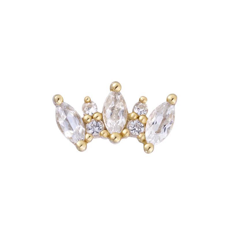 Buddha | 14k gold | Alice| White Sapphire