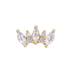 Buddha | 14k gold | Alice| White Sapphire