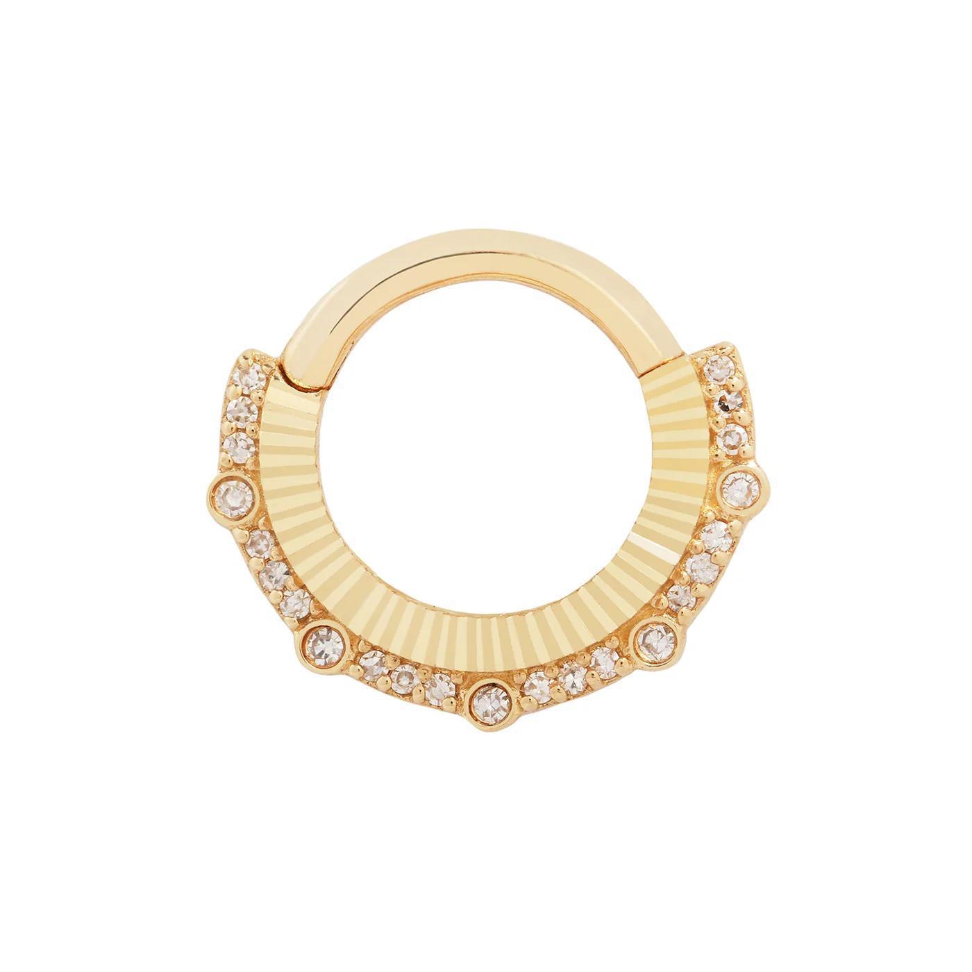 Buddha | 14k gold | Awaken | White Diamond