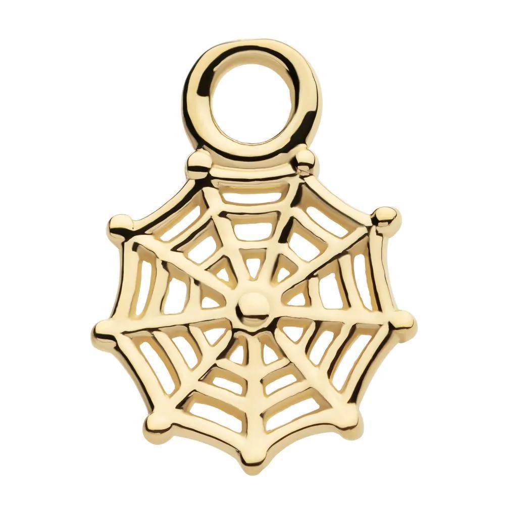 Invictus | 14k gold | Spiderweb Charm