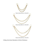 Invictus | 14k gold | 2 Tier Curb Chain with Ring