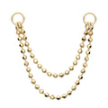Invictus | 14k gold | 2- Tier Bead Chain with Rings