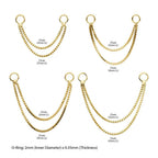 Invictus | 14k gold | 2- Tier Box Chain with Rings