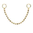 Invictus | 14k gold | Bead Chain with Rings