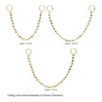 Invictus | 14k gold | Bead Chain with Rings
