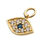 Invictus | 14k gold | Evil Eye Charm | CZ