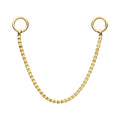 Invictus | 14k gold | Gold Box Chain with Rings