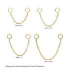 Invictus | 14k gold | Gold Box Chain with Rings